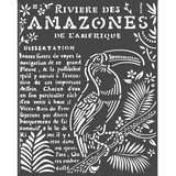 Stamperia Thick Stencil 20x25cm Amazonia Toucan (KSTD065) (DISCONTINUED)