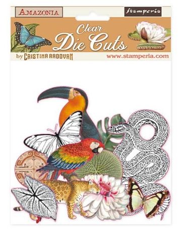 Stamperia Amazonia Clear Die Cuts (DFLDCP03) (OUTLET)