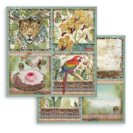 Stamperia Amazonia Cards 12x12 Inch Paper Sheets (10pcs) (SBB768) (DISCONTINUED) Stamperia Amazonia Cards 12x12 Inch Paper Sheets (10pcs) (SBB768) (DISCONTINUED)