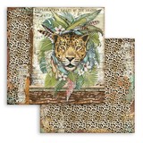 Stamperia Amazonia Jaguar 12x12 Inch Paper Sheets (10pcs) (SBB763) (DISCONTINUED)