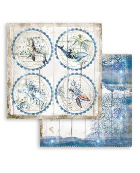 Stamperia Romantic Sea Dream Rounds 12x12 Inch Paper Sheets (10pcs) (SBB788) (DISCONTINUED)