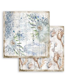 Stamperia Romantic Sea Dream Shells 12x12 Inch Paper Sheets (10pcs) (SBB787) (DISCONTINUED)