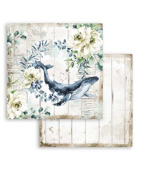 Stamperia Romantic Sea Dream Whale 12x12 Inch Paper Sheets (10pcs) (SBB785) (DISCONTINUED)