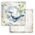 Romantic Sea Dream Whale 12x12 Inch Paper Sheets (10pcs) (SBB785) (DISCONTINUED)