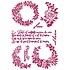 Stencil A4 Romantic Journal Garlands Love (KSG461) (OUTLET)