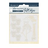 Stamperia Decorative Chips Threads Couture (SCB52) (OUTLET)