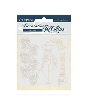 Stamperia Decorative Chips Threads Couture (SCB52) (OUTLET)