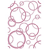 Stamperia Stencil A4 Romantic Threads Bubbles (KSG466) (DISCONTINUED)
