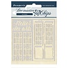 Stamperia Decorative Chips Atelier des Arts Door (SCB48) (DISCONTINUED)