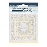 Stamperia Decorative Chips Atelier des Arts Love Frames (SCB47) (DISCONTINUED)