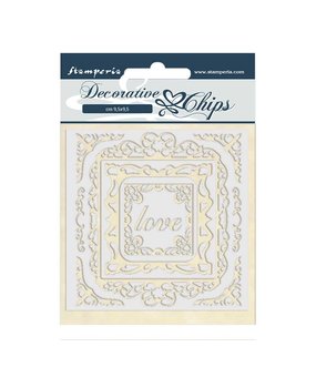 Stamperia Decorative Chips Atelier des Arts Love Frames (SCB47) (DISCONTINUED)