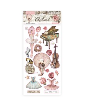 Stamperia Chipboard 15x30cm Passion (DFLCB21) (OUTLET)