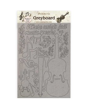 Stamperia Greyboard A4 Passion Violin (KLSPDA423) (OUTLET)