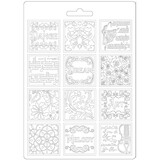 Stamperia Soft Mould A5 Passion Patchwork Music (K3PTA576) (DISCONTINUED)