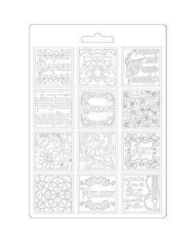 Stamperia Soft Mould A5 Passion Patchwork Music (K3PTA576) (DISCONTINUED)