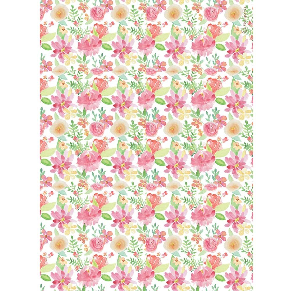 Stamperia Rice Paper A4 Circle of Love Aquerel Flower (6 pcs) (DFSA4527) (DISCONTINUED) Stamperia Rice Paper A4 Circle of Love Aquerel Flower (6 pcs) (DFSA4527) (DISCONTINUED)