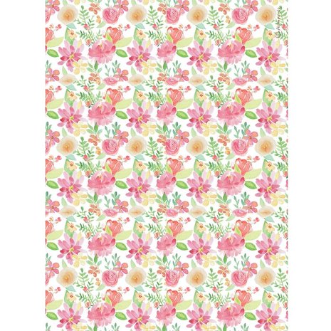 Stamperia Rice Paper A4 Circle of Love Aquerel Flower (6 pcs) (DFSA4527) (DISCONTINUED) Stamperia Rice Paper A4 Circle of Love Aquerel Flower (6 pcs) (DFSA4527) (DISCONTINUED)