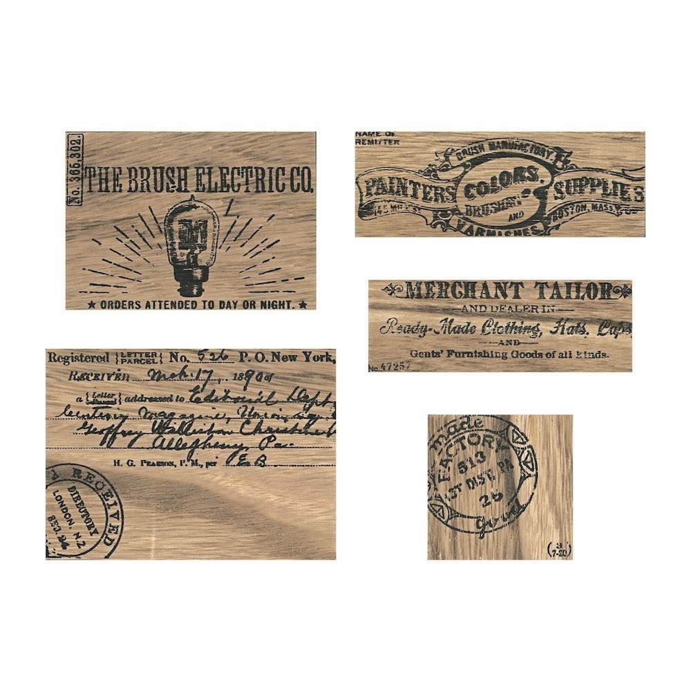 Idea-ology Tim Holtz Vignette Advert Panels (TH94124) (DISCONTINUED)