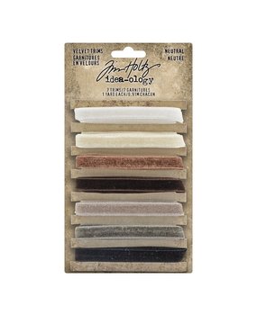 Idea-ology Tim Holtz Velvet Trims Neutral (TH94114) (DISCONTINUED)