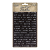Idea-ology Tim Holtz Label Stickers Sentiments (TH94121)