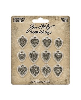 Idea-ology Tim Holtz Adornments Hearts (TH94130)