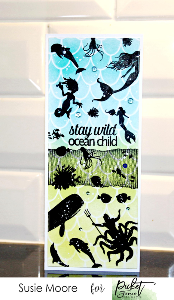 Picket Fence Studios Mermaids of the Sea 4x8 Inch Clear Stamps (OC-117) (OUTLET) Picket Fence Studios Mermaids of the Sea 4x8 Inch Clear Stamps (OC-117) (OUTLET)