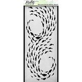 Picket Fence Studios Slim Line Fish for Infinity 4x10 Inch Stencil (SC-224) (OUTLET)