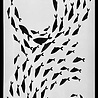Picket Fence Studios Slim Line Fish for Infinity 4x10 Inch Stencil (SC-224) (OUTLET)