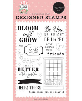 Carta Bella Bloom & Grow Clear Stamps (CBGA130043) (OUTLET)