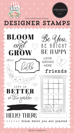Carta Bella Bloom & Grow Clear Stamps (CBGA130043) (OUTLET) Carta Bella Bloom & Grow Clear Stamps (CBGA130043) (OUTLET)