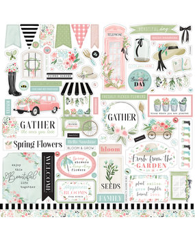 Carta Bella Flower Garden 12x12 Inch Element Sticker (CBGA130014) (OUTLET)