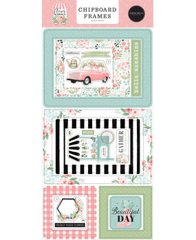 Carta Bella Flower Garden Chipboard Frames (CBGA130065) (OUTLET)