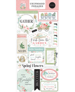 Carta Bella Flower Garden Chipboard Phrases (CBGA130022) (OUTLET)
