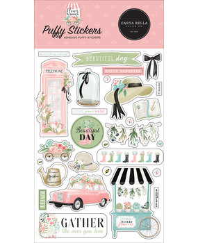 Carta Bella Flower Garden Puffy Stickers (CBGA130066) (OUTLET)