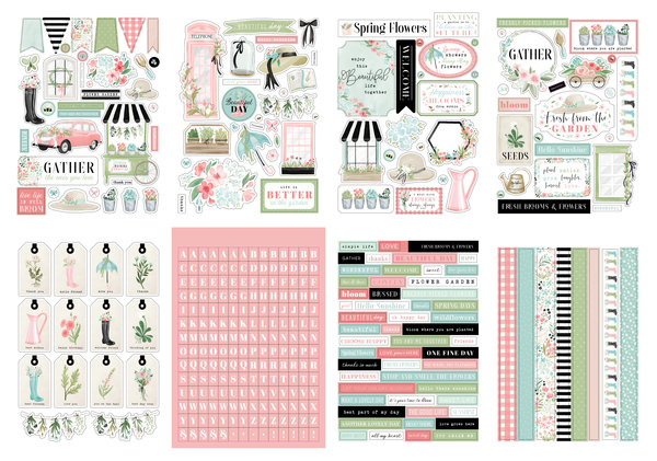 Carta Bella Flower Garden Sticker Book (CBGA130029) (OUTLET)