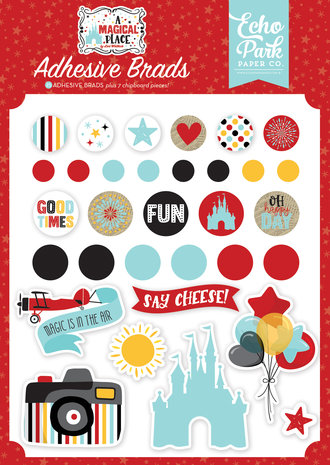 Echo Park A Magical Place Adhesive Brads (AMP239020) (DISCONTINUED)