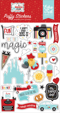 Echo Park A Magical Place Puffy Stickers (AMP239066) (DISCONTINUED)