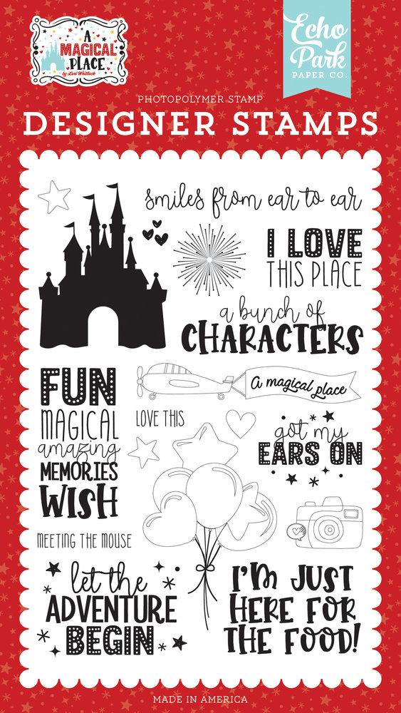 Echo Park Smiles From Ear To Ear Clear Stamps (AMP239043) (DISCONTINUED)