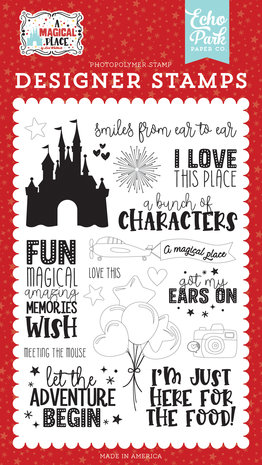Echo Park Smiles From Ear To Ear Clear Stamps (AMP239043) (DISCONTINUED)