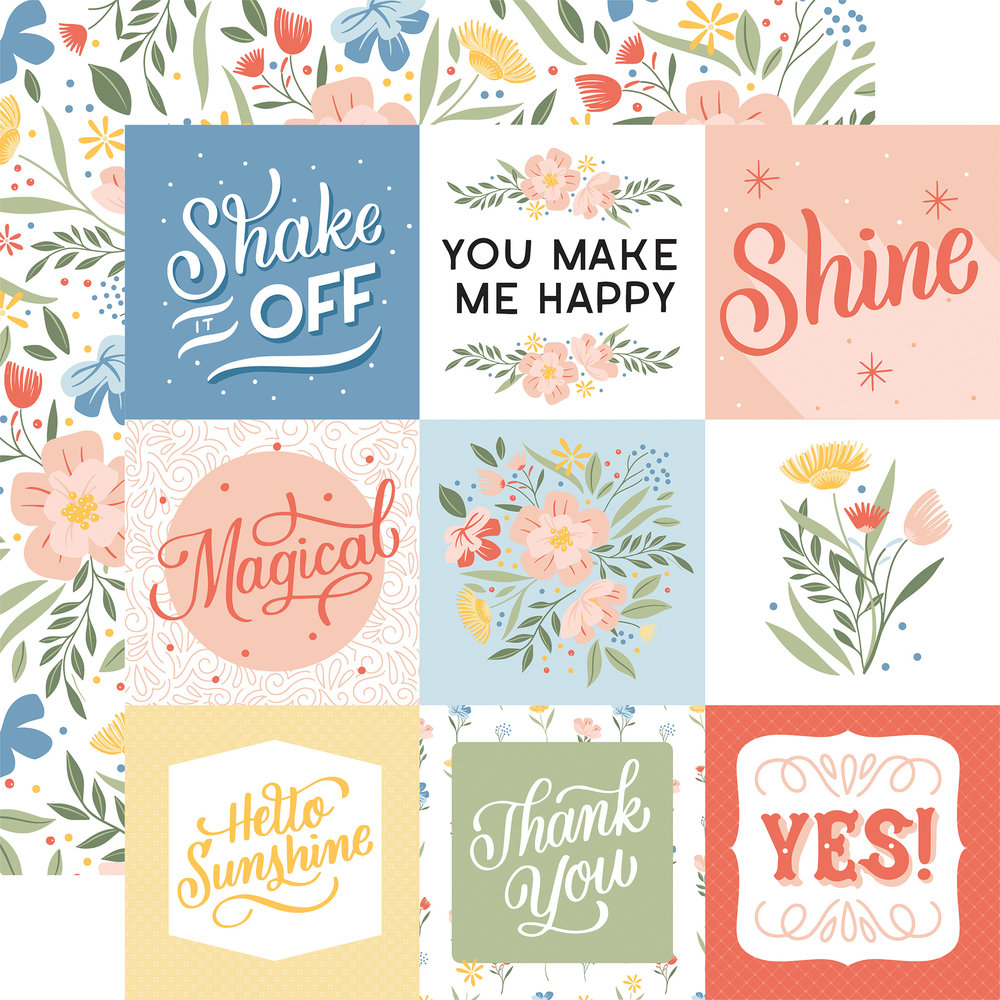 Echo Park Salutations No.1 6x6 Inch Paper Pad (SAN244023) (DISCONTINUED)