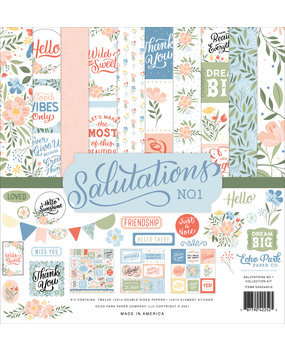 Echo Park Salutations No.1 Collection Kit (SAN244016) (DISCONTINUED) Echo Park Salutations No.1 Collection Kit (SAN244016) (DISCONTINUED)