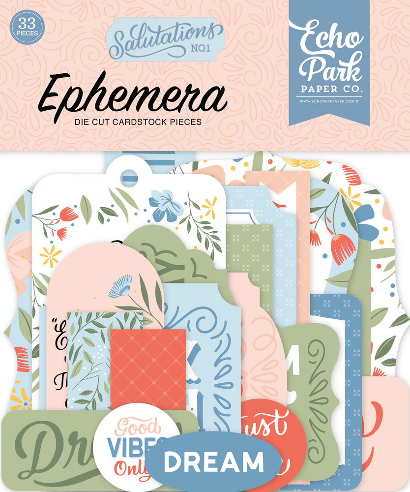 Echo Park Salutations No.1 Ephemera (SAN244024) (DISCONTINUED) Echo Park Salutations No.1 Ephemera (SAN244024) (DISCONTINUED)