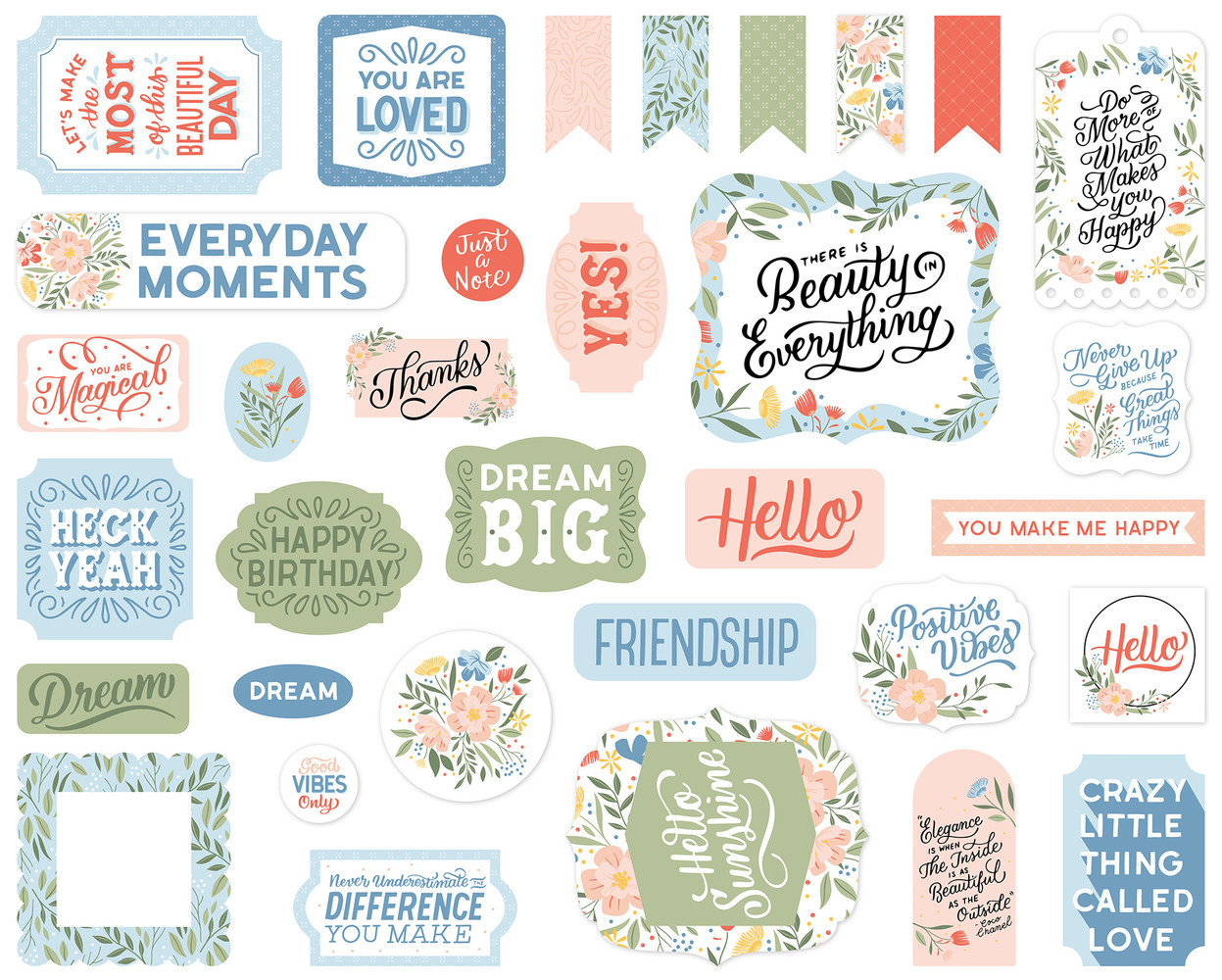 Echo Park Salutations No.1 Ephemera (SAN244024) (OUTLET)