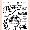 Echo Park Thanks Clear Stamps (SAN244043) (OUTLET)