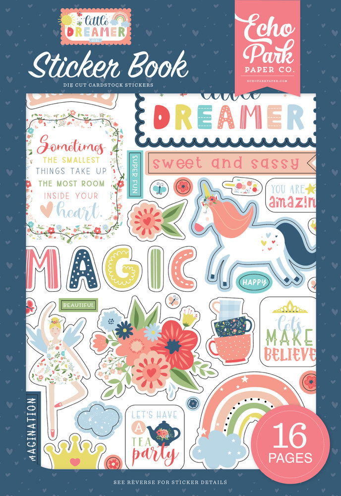 Echo Park Little Dreamer Girl Sticker Book (LD237029) (DISCONTINUED)