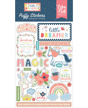 Echo Park Little Dreamer Girl Puffy Stickers (LD237066) (DISCONTINUED)