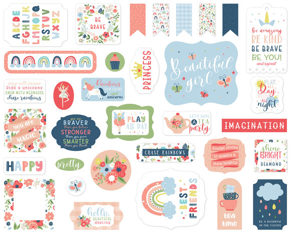 Echo Park Little Dreamer Girl Ephemera (LD237024) (OUTLET) Echo Park Little Dreamer Girl Ephemera (LD237024) (OUTLET)