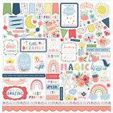 Echo Park Little Dreamer Girl 12x12 Inch Element Sticker (LD237014) (DISCONTINUED)