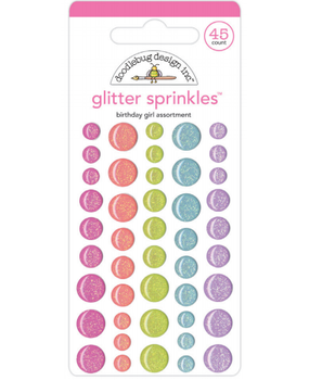 Doodlebug Design Birthday Girl Assortment Glitter Sprinkles (5544) (DISCONTINUED)