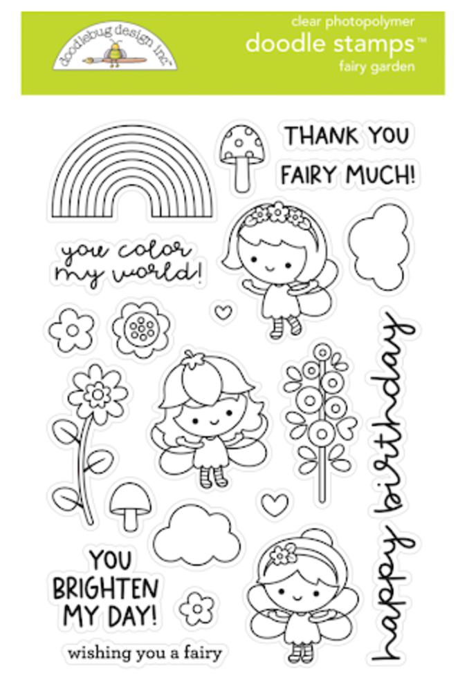 Doodlebug Design Fairy Garden Doodle Stamps (7211) (OUTLET)